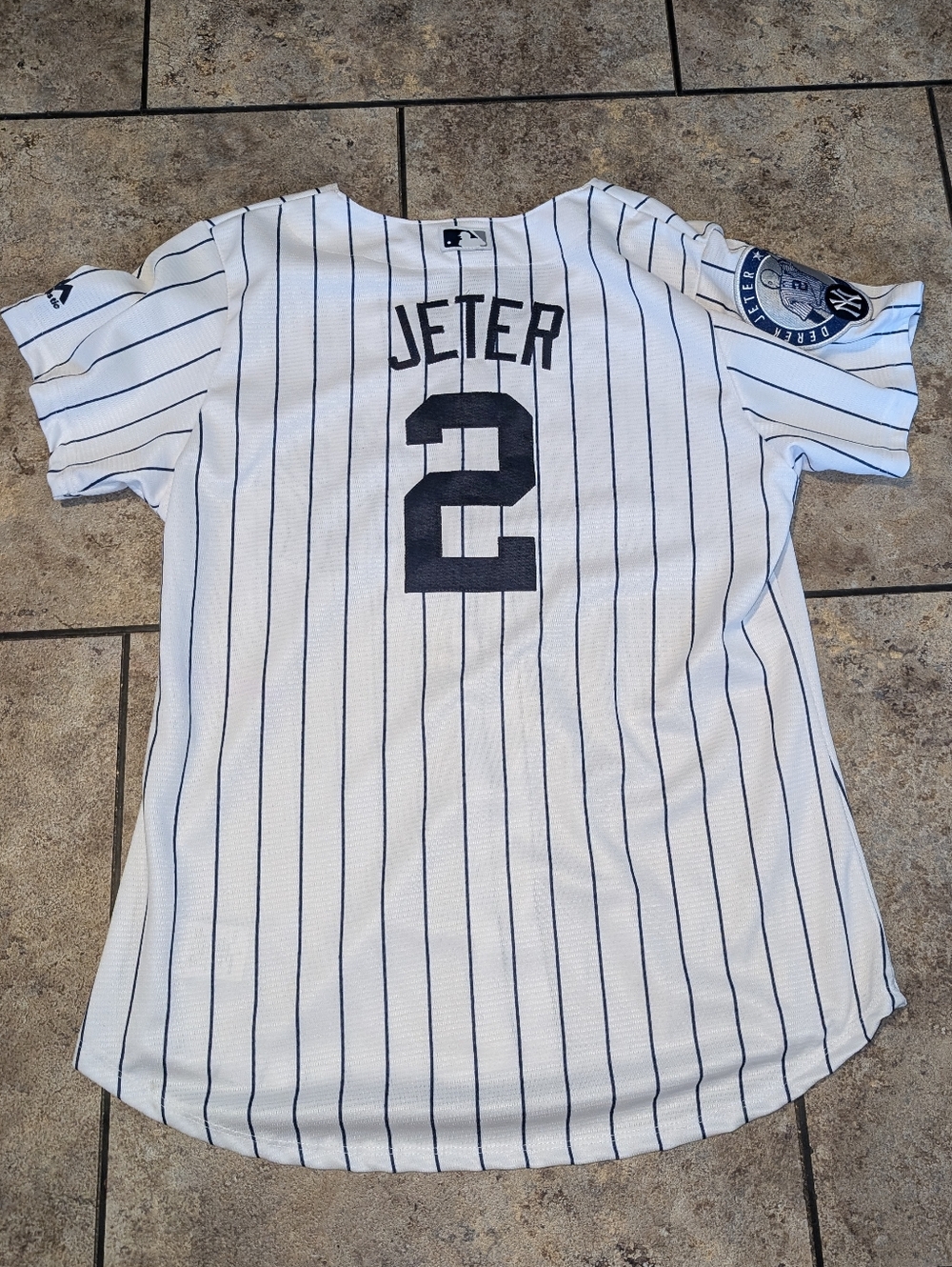New York Yankees Derek Jeter Majestic Stitched Jersey NWTS Ladies Medium